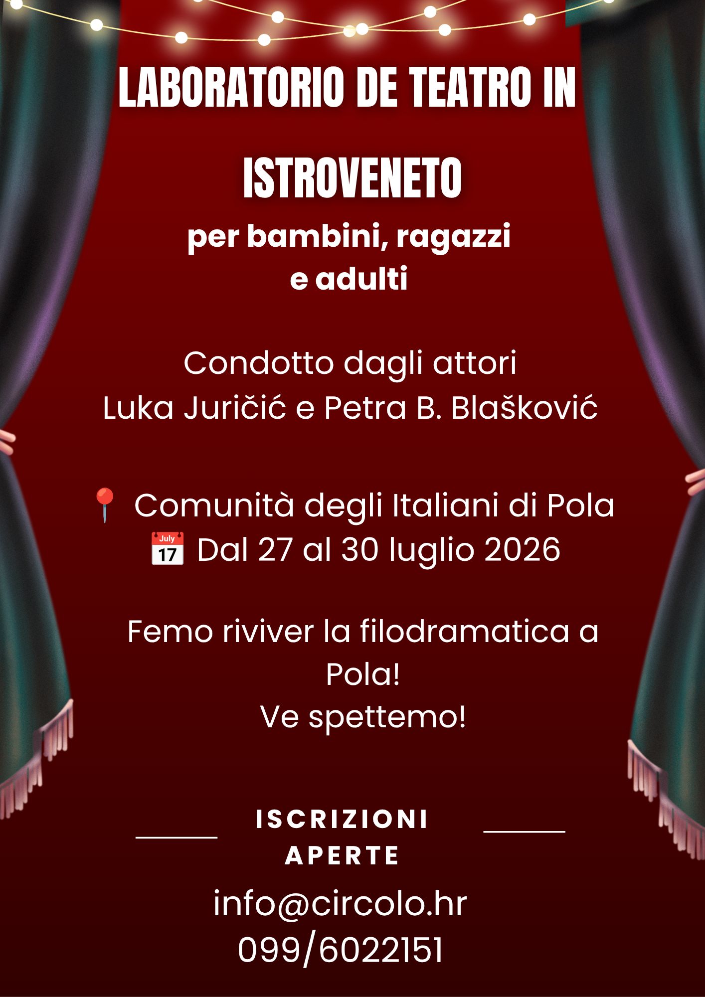 LABORATORIO DE TEATRO IN ISTROVENETO
